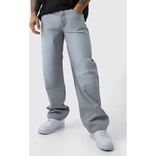 Mens Ice Grey Baggy Rigid Jean