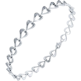 Smykkekæden Hjerte Sterling Sølv Armbånd ORSL010S