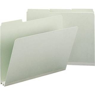 SMEAD Pressboard File Mappe 1/3-Cut Tab 2 """" Expansion Letter Størrelse Grå/grøn 25 pr. Boks (13234)