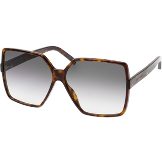 SAINT LAURENT Kvinde SL 232 BETTY 003 Solbriller Plast Havana Grå Oversize Normal Skygge