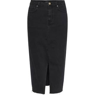 Pieces - Sort - Pcjessie Hw Denim Midi Skirt Noos E - X-Small