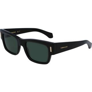 Ferragamo Mand SF2011S 001 Solbriller Acetat Sort Firkantet Normal Normal