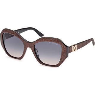 Guess by Marciano Kvinde GM00007 05W Solbriller Acetat Sort Blå Geometrisk Normal