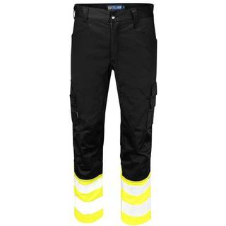 ProJob 6537 Buks Med Stretchpanel En Iso 20471 Klasse 1 - Black/Yellow - C58/158