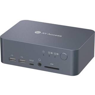 AV Access-dockingstation og KVM-switch 2 til 2 USB-C & DP+HDMI til HDMI, 4K60Hz, 5x USB-A, 1x USB-C PD 60W, 3,5 mm AUX, SD-kortslot og Toslink iDOCK C10