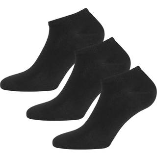 Urberg Bamboo Shaftless Sock 3-Pack Black Beauty, 36-39