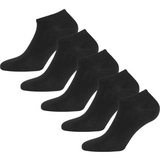 Urberg Bamboo Shaftless Sock 5-Pack Black Beauty, 44-47