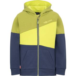 Trollkids Kid's Alesund Sweater Hoodie Børn størrelse 116 farve blå/gul