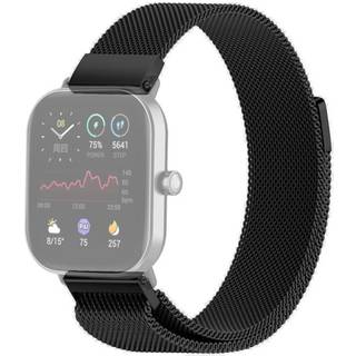SKALO Milanese Loop til Amazfit Bip/Bip U/Bip U Pro/Bip S - Sort