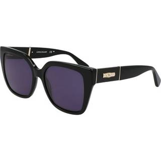 LONGCHAMP Kvinde LO754SL 001 Solbriller Acetat Sort Sommerfugl Normal Normal