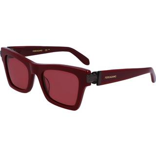 Ferragamo Kvinde SF2013S 606 Solbriller Acetat Bordeaux Firkantet Normal Normal