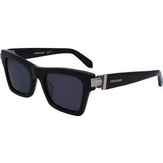 Ferragamo Kvinde SF2013S 001 Solbriller Acetat Sort Firkantet Normal Normal