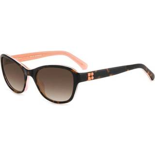 Kate Spade Gulda/G/S Asian Fit 086/HA 56 Solbriller Kvinder Tortoiseshell - Dark Tortoise On Transparent Peach Orang - 56mm