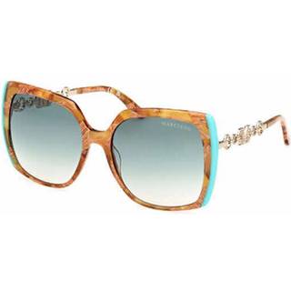 Guess by Marciano Kvinde GM00005 56P Solbriller Acetat Havana Grøn Firkantet Normal Skygge
