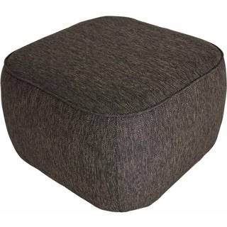 Hübsch Cube Puf - Sækkestole & Puffer Polyester Brun - 021401