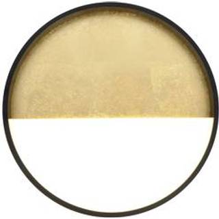 Vista LED-væglampe, guld/sort, Ø 40 cm