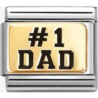 Nomination Gold Dad Number 1 Charm