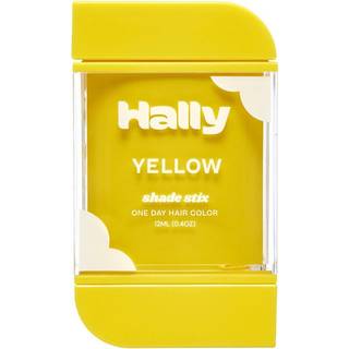 Hally hår midlertidig hårfarve skygge Stix (gul) - 12 ml vaskbart hårkridt til børn teenagere og voksne - en dag pop af farve til festivaler spor