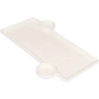 American Metalcraft PORS140 Bakke med indbygget sauce cup porcel?n 1/2 """" H 9 """" W 13 """" L