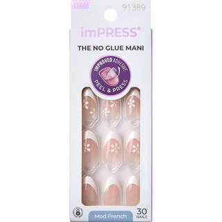 KISS imPRESS The No Glue Mani kunstige negle selvklæbende Fearless 30 stk. - 30 stk.