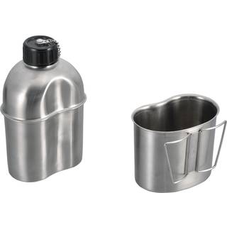 Origin Outdoors Edelstahl Feldflasche Drikkeflaske størrelse 1,2 l farve grå