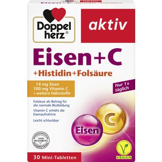 Doppelherz minitabletter med aktivt jern + C + histidin + folinsyre 3555.08 DKK/1 kg