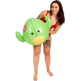 Bigmouth X Squishmallows store strandkugle oppusteligt vandlegetøj squishmallow temapulje festdekorationer - maritzia kaktus