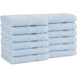Arkwright Bath Washcloths 12 Pack - Super Soft 100% Cotton 600 GSM Hurtigt tør & absorberende luksusflade & kropsvask tøj håndklæder til hoteller