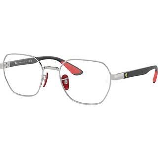 Ray - Ban Unisex RX6594M F031 Optiske stel Metal Sølv Transparent Geometrisk Normal