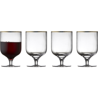 Palermo Gold Vinglas 4 stk. fra Lyngby Glas - Klar farve - Glas med guldkant