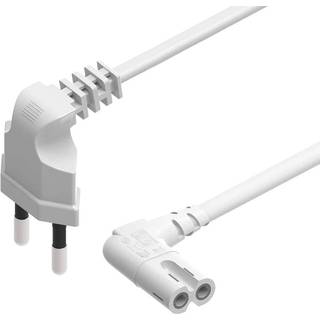 NÖRDIC Strømkabel vinklet 1m 230V enhedskabel