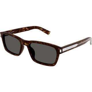 SAINT LAURENT Mand SL 662 004 Solbriller Acetat Havana Grå Firkantet