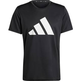 adidas Run It Tee Str. S Sort Herre - Letvægts T-shirt til løb og træning