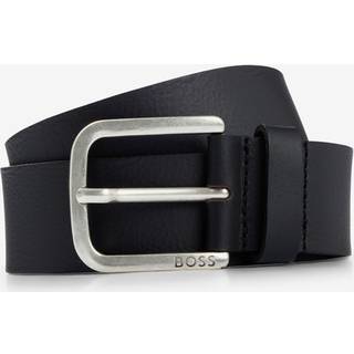 BOSS Black Herren Gürtel schwarz Glattleder