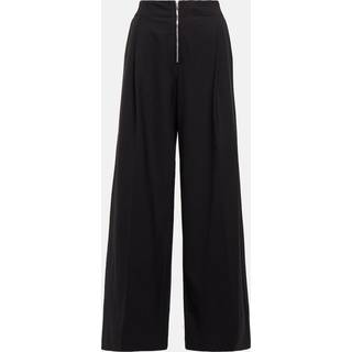 Proenza Schouler High-rise wide-leg wool-blend pants - black - S