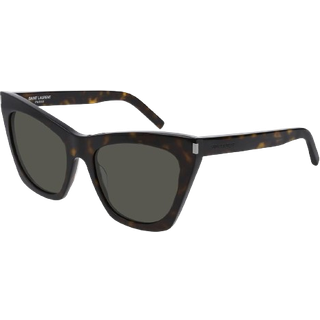 SAINT LAURENT Kvinde SL 214 KATE 006 Solbriller Plast Havana Grå Cat Eye Normal