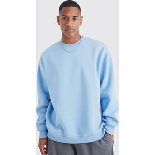 Mens Pastel Blue Oversized Crew Neck Sweatshirt