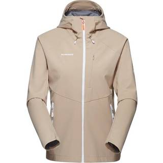 Mammut Women's Ultimate Comfort Softshell Hooded Jacket Softshelljakke Damer størrelse XL farve beige