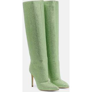 Paris Texas Holly embellished leather knee-high boots - green - EU 35