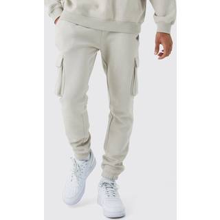 Mens Sand Skinny Fit Man Cargo Jogger