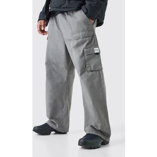 Mens Slate Plus Elastic Waist Relaxed Fit Buckle Cargo Jogger