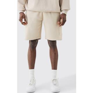 Mens Stone Loose Fit Cargo Jersey Short