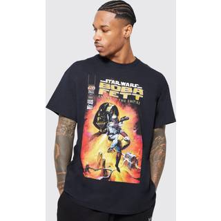 Mens Black Oversized Boba Fett License T-shirt