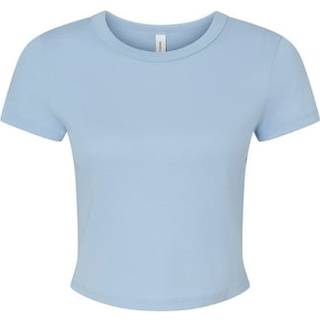 Bella BL1010 Women´s Micro Rib Baby Tee Solid Baby Blue Blend S