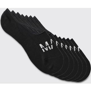 Mens Black 7 Pack Man Invisible Socks