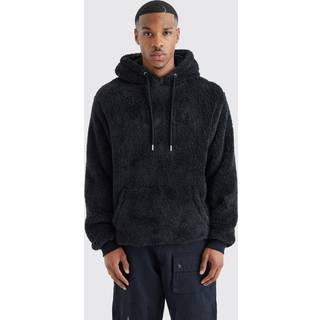 Mens Black Borg Over The Head Hoodie