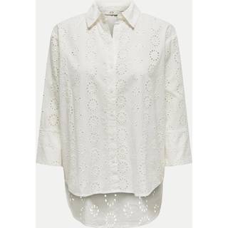 Tallie Skjorte, Cloud Dancer/Broderie Anglaise, XS