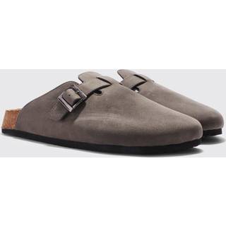 Mens Mink Faux Suede Mule