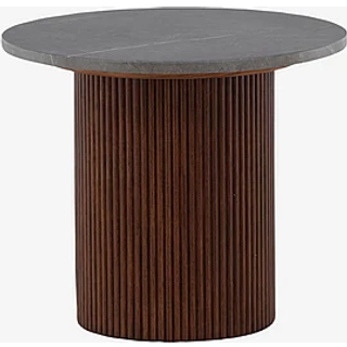Härön sofabord , sidebord valnød dekor.