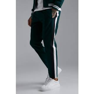 Mens Green Tailored Varsity Regular Fit Trouser